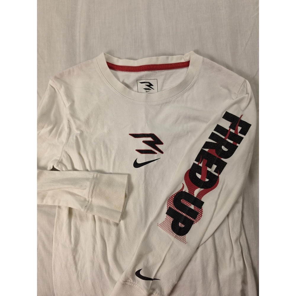 Nike Shirt Youth Small 8-10 RW3 Fired Up Russell Wilson Long Sleeve Graphic Tee